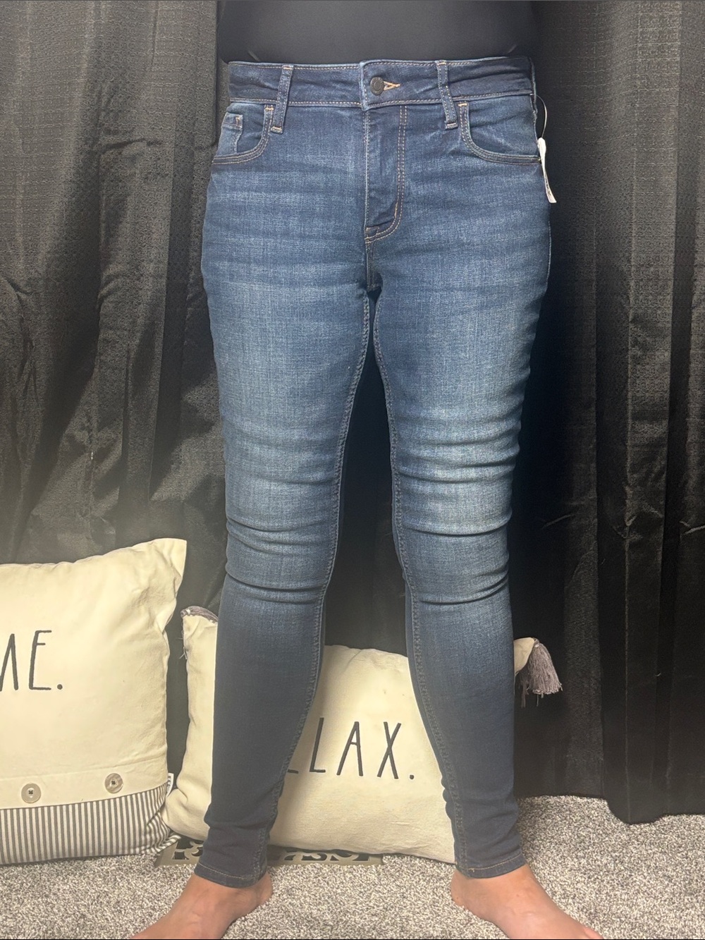 Old Navy Dark Blue High-Rise Skinny Jeans